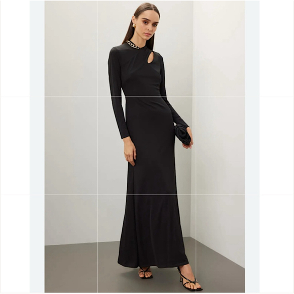 Lauren Ralph Lauren New! Cut Out Formal Maxi Dress - coffeafoods.com